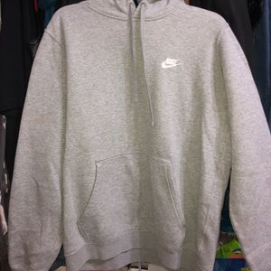 NIKE Grey Fleece Hoodie